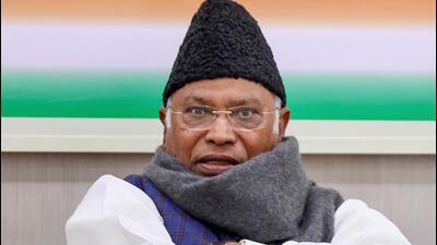 Congress president Mallikarjun Kharge asked Rajya Sabha chairman Jagdeep Dhankhar to restore the expunged parts of his speech on the Motion of Thanks on the President’s address. (ANI FILE) Congress president Mallikarjun Kharge asked Rajya Sabha chairman Jagdeep Dhankhar to restore the expunged parts of his speech on the Motion of Thanks on the President’s address. (ANI FILE)
