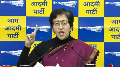 Delhi minister Atishi in New Delhi on Wednesday. (PTI)