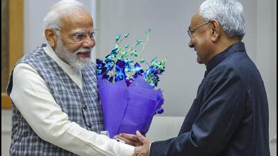 Prime Minister Narendra Modi with Bihar Chief Minister Nitish Kumar. (PTI) Prime Minister Narendra Modi with Bihar Chief Minister Nitish Kumar. (PTI)