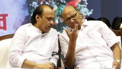 Maharashtra deputy CM Ajit Pawar and Sharad Pawar. (Rahul Raut/HT) Maharashtra deputy CM Ajit Pawar and Sharad Pawar. (Rahul Raut/HT)