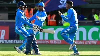Indian players were clearly over the moon - and rightly so - after completing a stunning heist against South Africa (Getty) Indian players were clearly over the moon - and rightly so - after completing a stunning heist against South Africa (Getty)