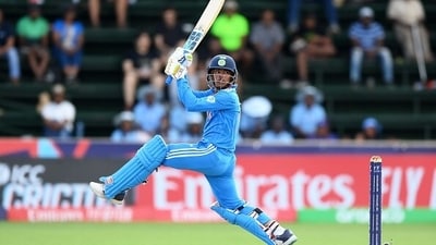 Uday Saharan played a captain's knock and nearly saw his team through the end. He got run out with India needing 1 to win (Getty) Uday Saharan played a captain's knock and nearly saw his team through the end. He got run out with India needing 1 to win (Getty)