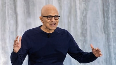 File - Microsoft CEO Satya Nadella speaks at the introduction of the integration of Microsoft Bing search engine and Edge browser with OpenAI on Feb. 7, 2023, in Redmond, Wash. Nadella marks his tenth year as Microsoft CEO on Sunday, Feb. 4, 2024, capping a decade of stunning growth as he pivoted the slow-moving software giant into a laser focus on cloud computing and artificial intelligence. (AP Photo/Stephen Brashear, File) (AP) File - Microsoft CEO Satya Nadella speaks at the introduction of the integration of Microsoft Bing search engine and Edge browser with OpenAI on Feb. 7, 2023, in Redmond, Wash. Nadella marks his tenth year as Microsoft CEO on Sunday, Feb. 4, 2024, capping a decade of stunning growth as he pivoted the slow-moving software giant into a laser focus on cloud computing and artificial intelligence. (AP Photo/Stephen Brashear, File) (AP)