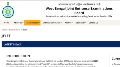 West Bengal Joint Entrance Examinations Board to begin application process for JELET-2024 tomorrow West Bengal Joint Entrance Examinations Board to begin application process for JELET-2024 tomorrow
