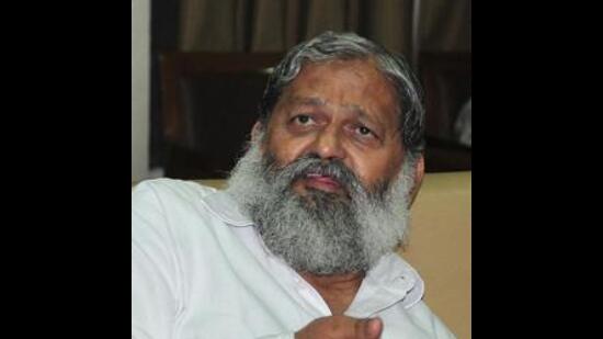 Haryana health minister Anil Vij (HT File Photo)