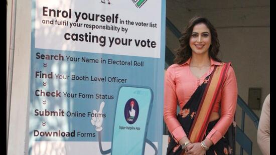 Sandhu shared, “It’s a privilege that comes with a profound responsibility as we live in a democratic country where people from different cultures, religions and castes have a special right to cast their vote. As a state icon, I assure to aware the voters of Chandigarh, the need to participate in the upcoming general election in 2024.” (HT Photo)