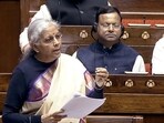 New Delhi, Feb 8 (ANI): Union Finance Minister Nirmala Sitharaman speaks in the Rajya Sabha during the Budget Session of Parliament, in New Delhi on Thursday. (ANI Photo/SansadTV)
New Delhi, Feb 8 (ANI): Union Finance Minister Nirmala Sitharaman speaks in the Rajya Sabha during the Budget Session of Parliament, in New Delhi on Thursday. (ANI Photo/SansadTV)