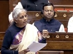 Finance minister Nirmala Sitharaman on Thursday. (ANI)