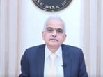 RBI governor Shaktikanta Das addresses a briefing on the Monetary Policy Committee decisions. 