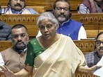 Union finance minister Nirmala Sitharaman speaks in the Lok Sabha in New Delhi on Wednesday. (ANI) Union finance minister Nirmala Sitharaman speaks in the Lok Sabha in New Delhi on Wednesday. (ANI)