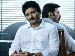 A poster of 'Yatra 2' featuring actors Jiiva and Mammootty. A poster of 'Yatra 2' featuring actors Jiiva and Mammootty.