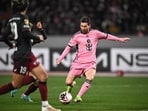Inter Miami's Lionel Messi in action. Inter Miami's Lionel Messi in action.