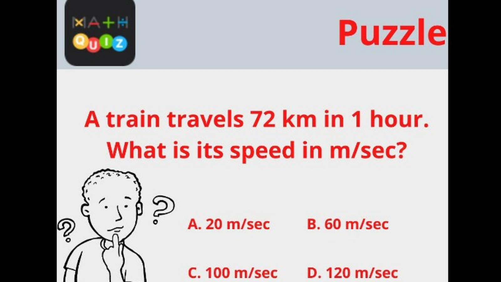 Brain teaser: Find the speed of the train without using a calculator - Vimarsana News