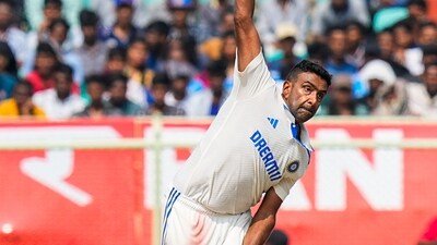India's Ravichandran Ashwin in action during the fourth day of the second Test match between India and England in Visakhapatnam (PTI) India's Ravichandran Ashwin in action during the fourth day of the second Test match between India and England in Visakhapatnam (PTI)