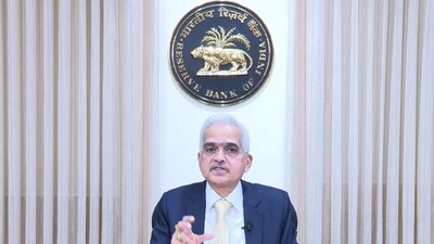 Reserve Bank of India (RBI) Governor Shaktikanta Das at the announcement of the monetary policy statement , in Mumbai, Thursday, (PTI)