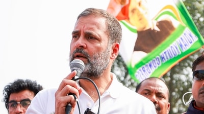 Rahul Gandhi said PM Modi was not born OBC but he changed his caste during the BJP rule in Gujarat. (PTI) Rahul Gandhi said PM Modi was not born OBC but he changed his caste during the BJP rule in Gujarat. (PTI)