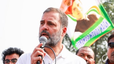 Rahul Gandhi said PM Modi was not born OBC but he changed his caste during the BJP rule in Gujarat. (PTI) Rahul Gandhi said PM Modi was not born OBC but he changed his caste during the BJP rule in Gujarat. (PTI)