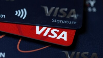 SAN ANSELMO, CALIFORNIA - FEBRUARY 07: In this photo illustration, Visa credit cards are displayed on February 07, 2024 in San Anselmo, California. According to a report by the Federal Reserve Bank of New York, credit card debt in the United States has reached $1.13 trillion. (Photo Illustration by Justin Sullivan/Getty Images) (Photo by JUSTIN SULLIVAN / GETTY IMAGES NORTH AMERICA / Getty Images via AFP) (Getty Images via AFP) SAN ANSELMO, CALIFORNIA - FEBRUARY 07: In this photo illustration, Visa credit cards are displayed on February 07, 2024 in San Anselmo, California. According to a report by the Federal Reserve Bank of New York, credit card debt in the United States has reached $1.13 trillion. (Photo Illustration by Justin Sullivan/Getty Images) (Photo by JUSTIN SULLIVAN / GETTY IMAGES NORTH AMERICA / Getty Images via AFP) (Getty Images via AFP)