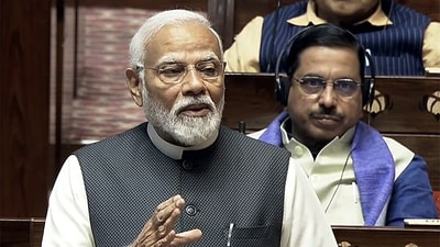 The Modi government presented white paper on economy in Parliament on Thursday. (ANI) The Modi government presented white paper on economy in Parliament on Thursday. (ANI)