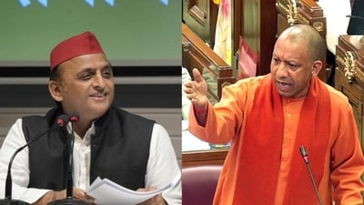 Samajwadi Party president Akhilesh Yadav and Uttar Pradesh chief minister Yogi Adityanath. Samajwadi Party president Akhilesh Yadav and Uttar Pradesh chief minister Yogi Adityanath.