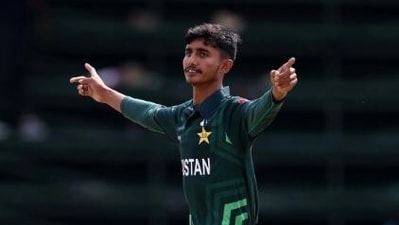 Giving Pakistan a sniff out of a sensational win, Ali Raza bowled a double-wicket maiden as the pacer picked up four wickets for 34 runs&nbsp; (Getty Images)