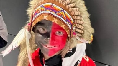 Holden Armenta, 9-year-old Kansas City Chief fan accused of racism. This photo was posted by his mother Shannon Armenta on Facebook. (NY Post) Holden Armenta, 9-year-old Kansas City Chief fan accused of racism. This photo was posted by his mother Shannon Armenta on Facebook. (NY Post)