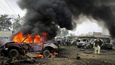 Suicide bombing is a routine occurrence in Pakistan. Suicide bombing is a routine occurrence in Pakistan.