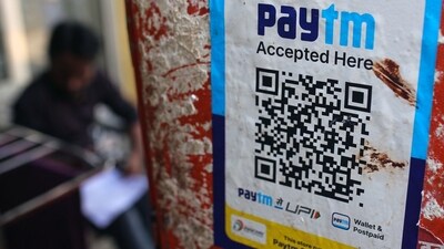 Paytm UPI services: A QR code for the Paytm digital payment system at a store in Mumbai. (Bloomberg) Paytm UPI services: A QR code for the Paytm digital payment system at a store in Mumbai. (Bloomberg)