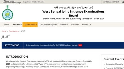 WBJEEB starts application process for JELET-2024, exam on June 29 WBJEEB starts application process for JELET-2024, exam on June 29