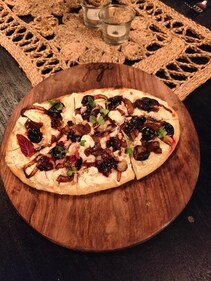 Pizza gets a sweet touch with this blueberry flatbread by Gigi. Mumbai (Gigi) Pizza gets a sweet touch with this blueberry flatbread by Gigi. Mumbai (Gigi)