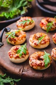How about these mini 'donut pizzas'? (Shutterstock) How about these mini 'donut pizzas'? (Shutterstock)