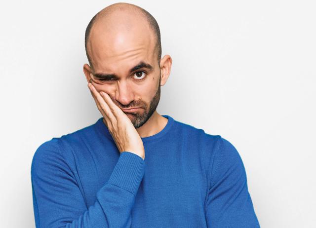 A balding partner is hardly a dealbreaker. Bald men can be cute too. (Shutterstock) A balding partner is hardly a dealbreaker. Bald men can be cute too. (Shutterstock)