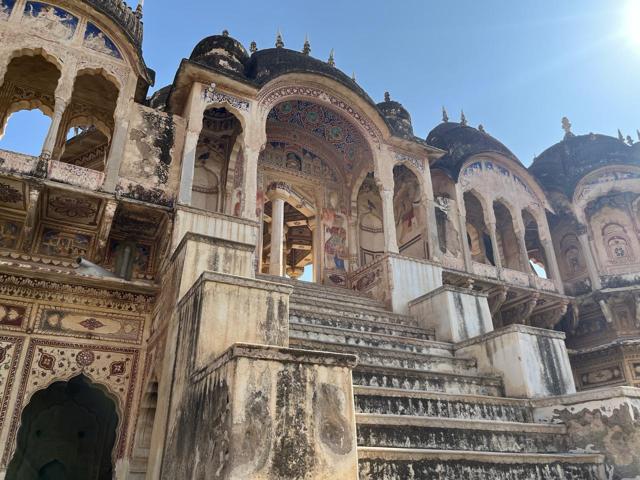 The magnificent painted havelis of Shekhawati. (Manjari Sinha) The magnificent painted havelis of Shekhawati. (Manjari Sinha)