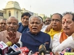 Jitan Ram Manjhi in Patna (PTI) Jitan Ram Manjhi in Patna (PTI)