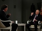 Russian President Vladimir Putin speaks during an interview with U.S. television host Tucker Carlson in Moscow, Russia February 6, 2024. Sputnik/Gavriil Grigorov/Kremlin via REUTERS ATTENTION EDITORS - THIS IMAGE WAS PROVIDED BY A THIRD PARTY.