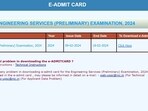 UPSC releases admit card for Engineering Services (Preliminary) Exam 2024