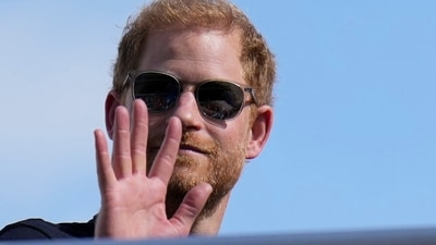 Britain's Prince Harry, The Duke of Sussex, waves. (AP) Britain's Prince Harry, The Duke of Sussex, waves. (AP)