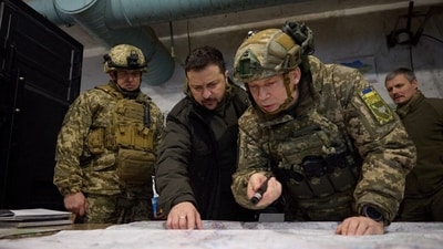 Ukrainian President Volodymyr Zelensky on February 8, 2024 appointed commander of the ground forces Oleksandr Syrsky as the country's new army chief. (AFP)