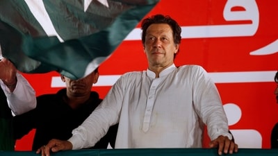Pakistani politician Imran Khan, chief of Pakistan Tehreek-e-Insaf party. (AP file) (AP) Pakistani politician Imran Khan, chief of Pakistan Tehreek-e-Insaf party. (AP file) (AP)