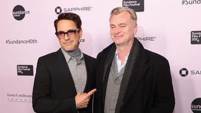 Robert Downey Jr and Christopher Nolan at the 2024 Sundance Film Festival Opening Night Gala (Getty Images via AFP) Robert Downey Jr and Christopher Nolan at the 2024 Sundance Film Festival Opening Night Gala (Getty Images via AFP)