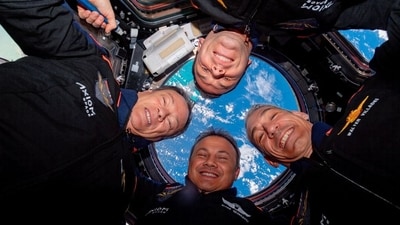 The four astronauts of Axiom Space's Ax-3 mission 4. (Axiom Space) The four astronauts of Axiom Space's Ax-3 mission 4. (Axiom Space)