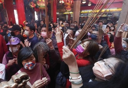 Much of the festivities involve visiting temples and burning sticks of incense to please traditional Chinese deities. (AP ) Much of the festivities involve visiting temples and burning sticks of incense to please traditional Chinese deities. (AP )