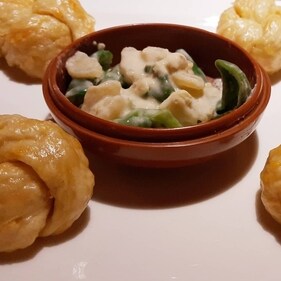 Spicy ema datshi served with momos (Instagram) Spicy ema datshi served with momos (Instagram)