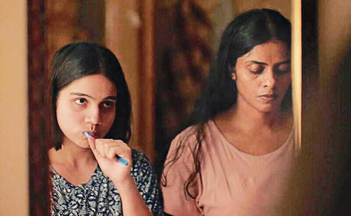 ‘Shuchi was very gentle when it came to helping me find Anila’s character in Girls Will Be Girls. She got me started on things like the physicality — how Anila would walk or sit,’ Kusruti says. ‘Shuchi was very gentle when it came to helping me find Anila’s character in Girls Will Be Girls. She got me started on things like the physicality — how Anila would walk or sit,’ Kusruti says.