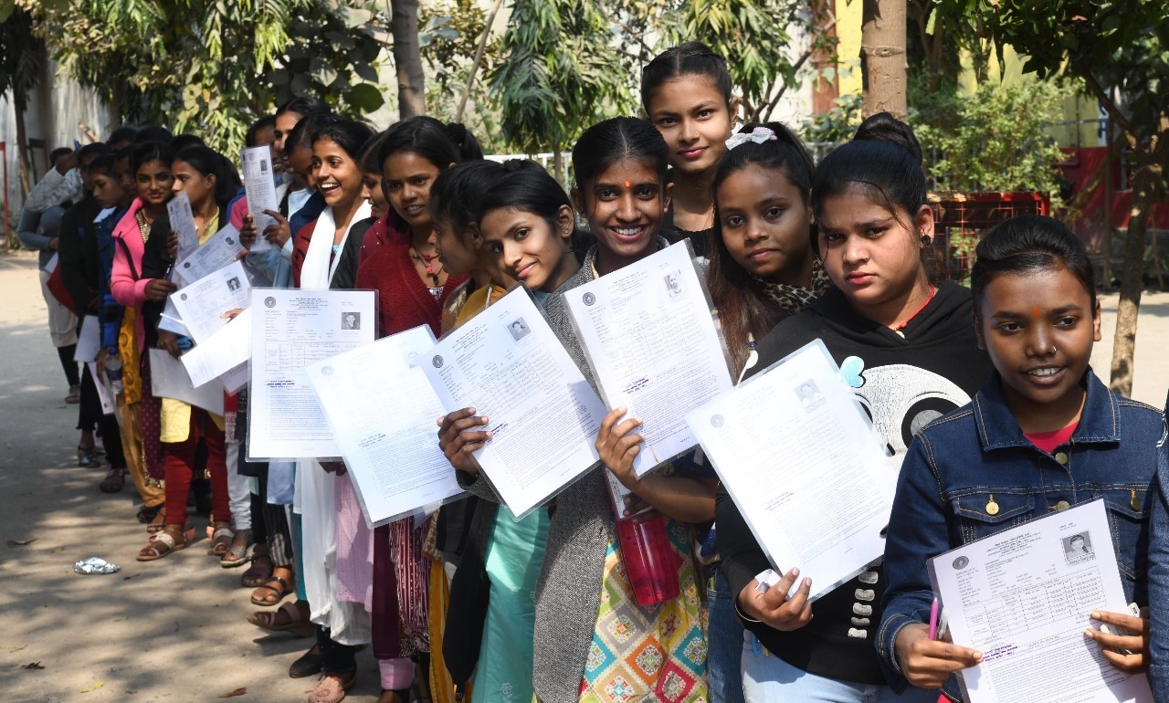 Bihar Board Class 12 Exam: Appearing students at exam venue  (Santosh Kumar )