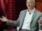 Jeff Bezos, founder of Amazon, speaks at the George W. Bush Presidential Center's Forum on Leadership in Dallas, Texas in April.