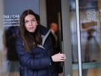Simona Halep of Romania leaves after a hearing for a doping case against her at the Court of Arbitration for Sport (CAS) in Lausanne