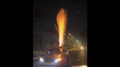 Police book two youths for bursting crackers from SUV while driving
