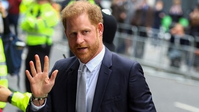 Britain's Prince Harry, Duke of Sussex walks outside the Rolls Building of the High Court in London, Britain. (Reuters)