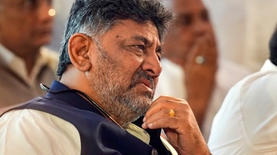 DK Shivakumar reacted to BJP leader Eshwarappa's call to shoot DK Suresh for his 'separate country' comment. (PTI) DK Shivakumar reacted to BJP leader Eshwarappa's call to shoot DK Suresh for his 'separate country' comment. (PTI)